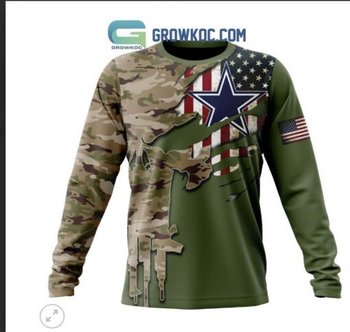 American Tactical Flag Star Camo Long Sleeve